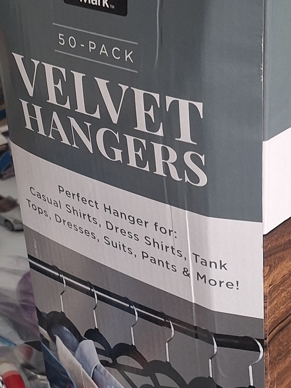 Member's Mark Velvet Hangers 50-Pack - Black NEW - Picture 5 of 5